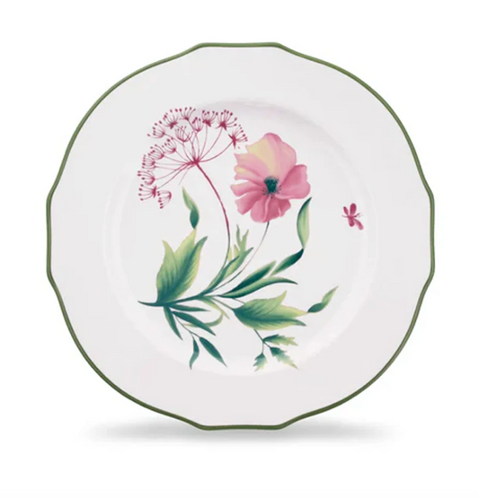 Ginori 1735 Florenza Malva Fondo Bianco Duchessa Dessert Plate