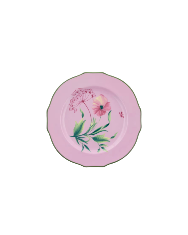 Ginori 1735 Florenza Malva Fondo Chiaro Duchessa Flat Dessert Plate