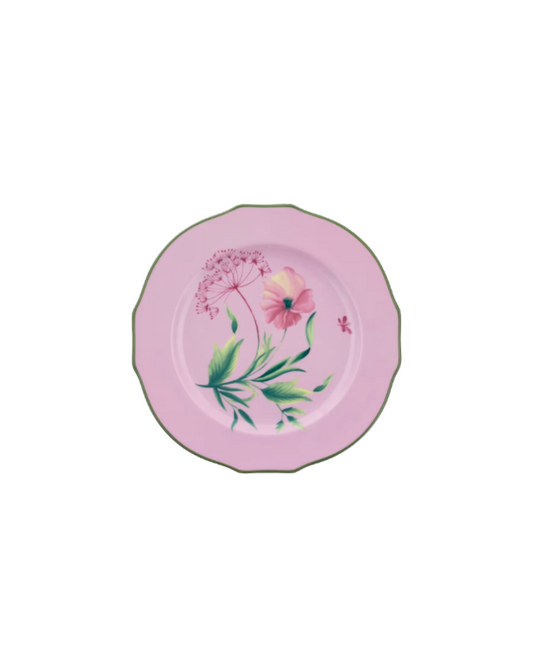 Ginori 1735 Florenza Malva Fondo Chiaro Duchessa Flat Dessert Plate
