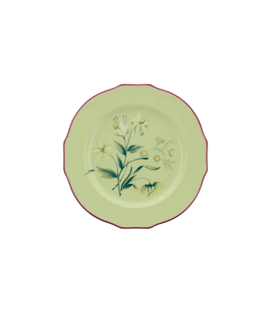 Ginori 1735 Florenza Acanto Green Dessert Plate