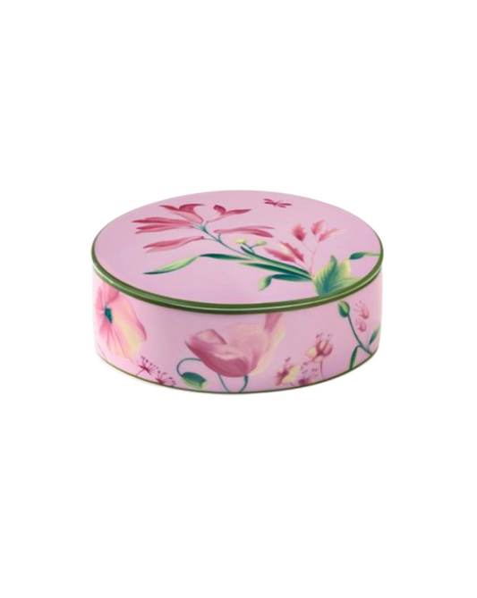 Ginori 1735 Florenza Malva Oggetti Round Box with Cover