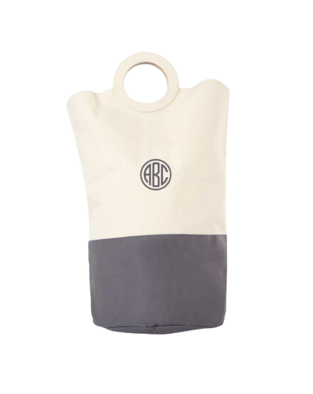 Handled Laundry Hamper with Monogram