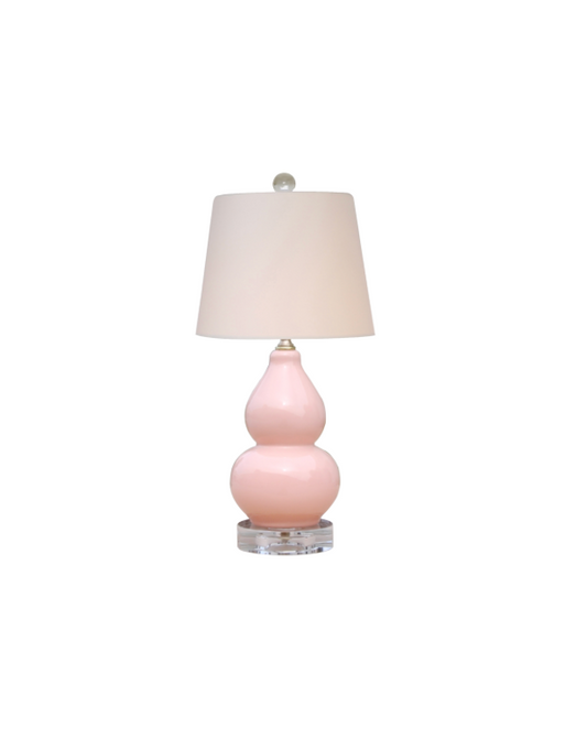 Mini Pink Gourd Table Lamp