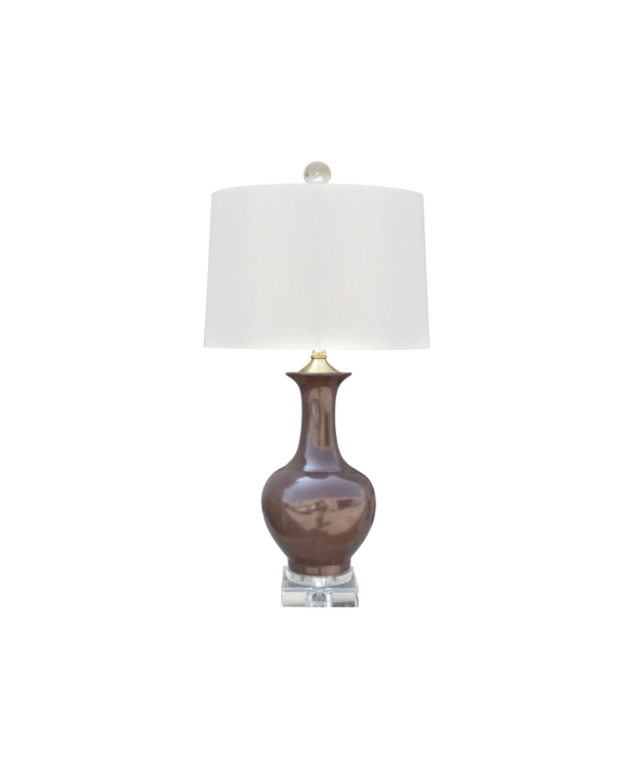 Brown Vase Lamp