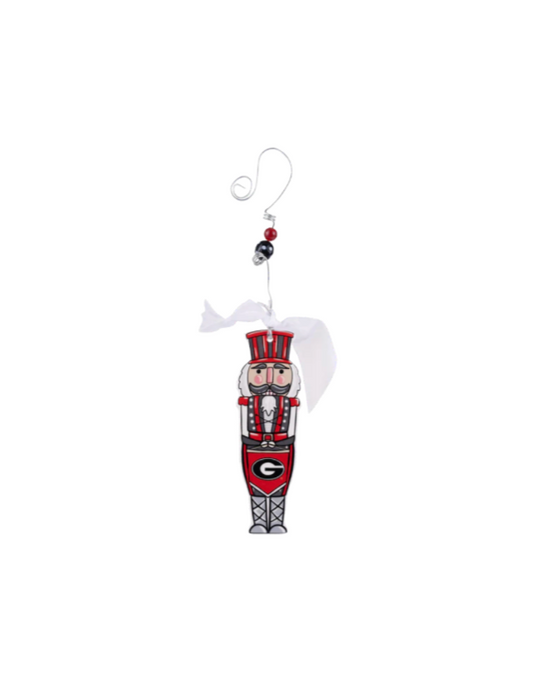 Georgia Nutcracker Flat Ornament
