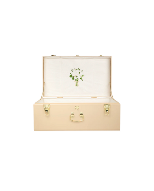 Petite Keep Beige Trunk with Bouquet