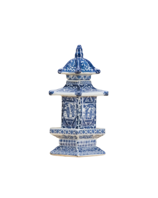 Porcelain Blue and White Pagoda