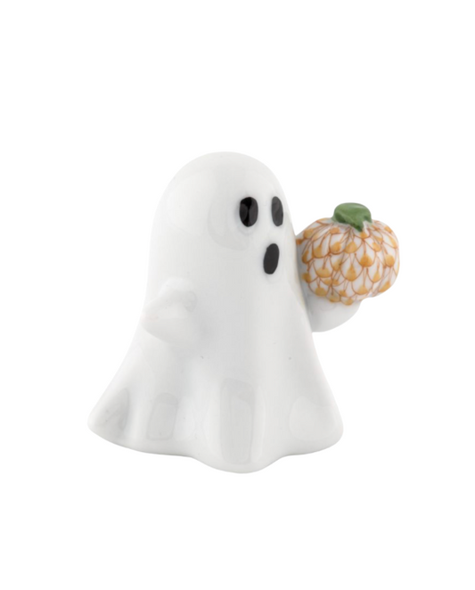 Herend Ghost with Pumpkin - Rust