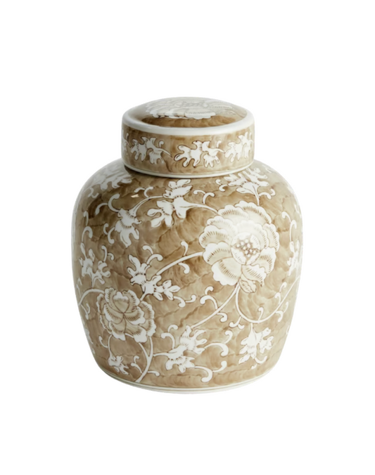 Province Lotus Lidded Jar
