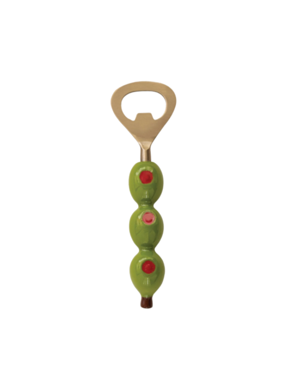 Bottle Opener with Olive Shaped Handle