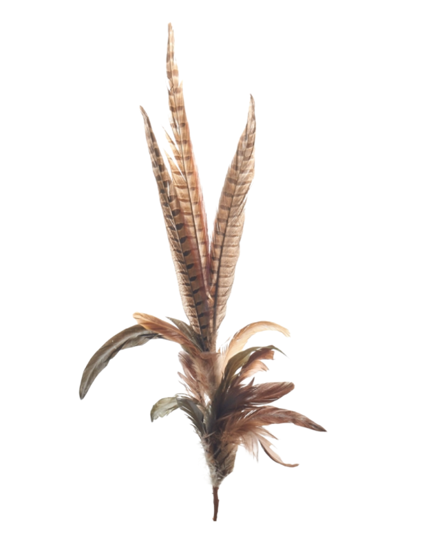 35" Mixed Feather Spray