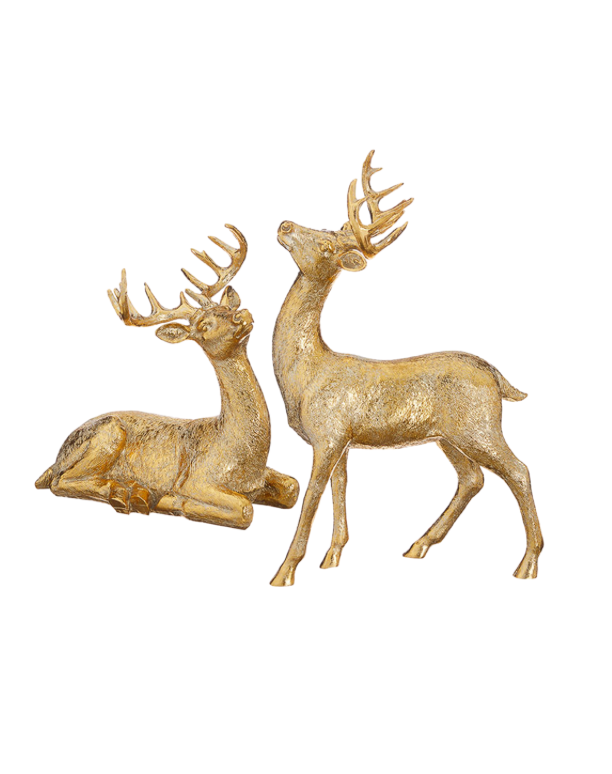 Gold Deer - Set of 2