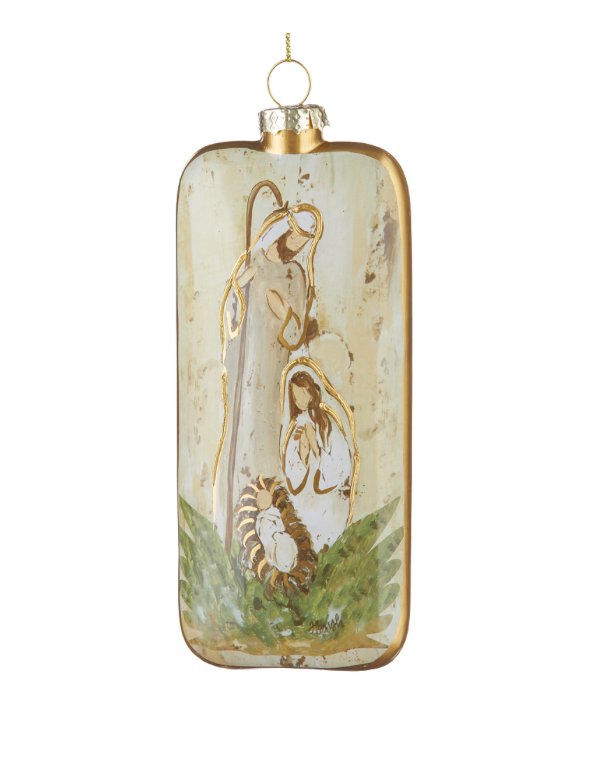 Holy Family Rectangle Ornament