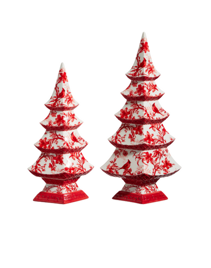 Red Chinoiserie Trees