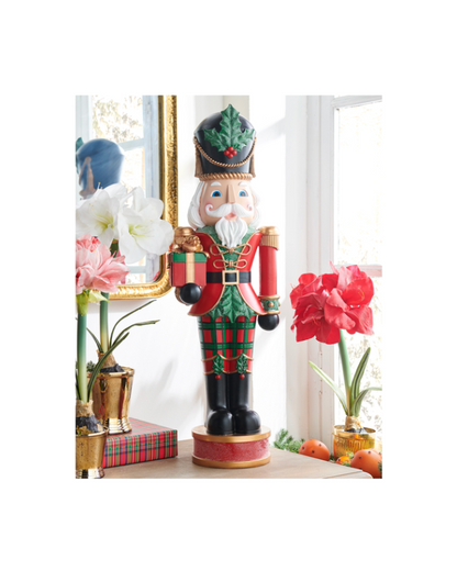 32" Plaid Nutcracker