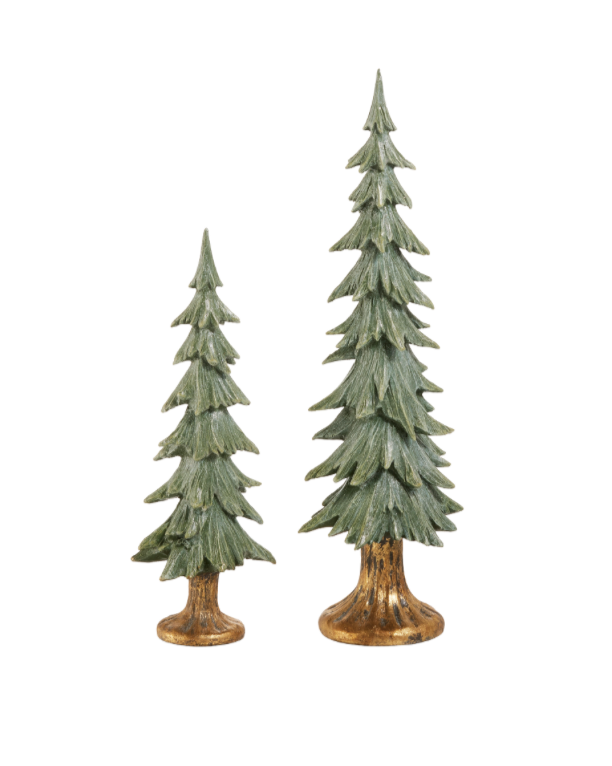 Glitter Trees on Antique Base