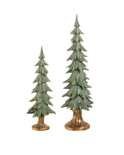 Glitter Trees on Antique Base