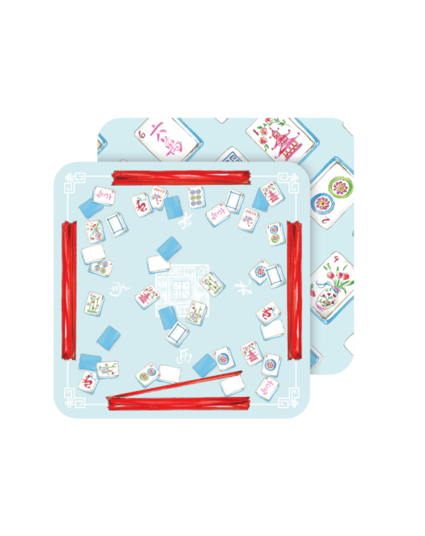 Mahjong Table Paper Coasters
