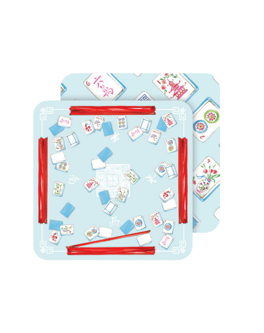 Mahjong Table Paper Coasters