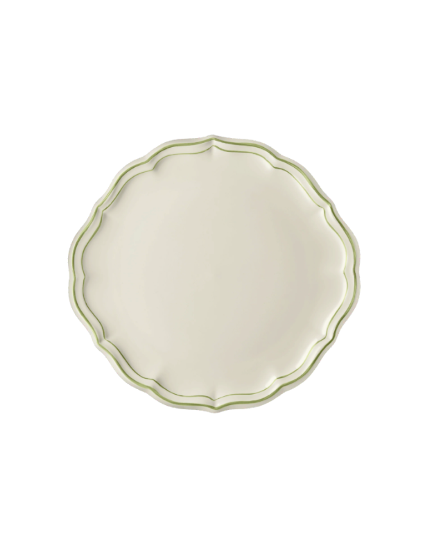 Gien Cake Platter - Filet Green