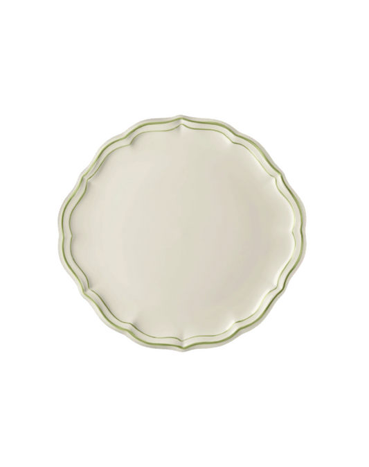 Gien Cake Platter - Filet Green