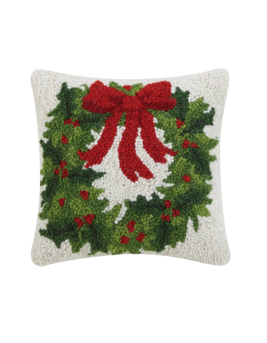 Holiday Wreath Hook Pillow
