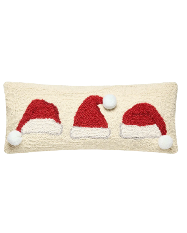 Santa Hat Trio Hook Pillow