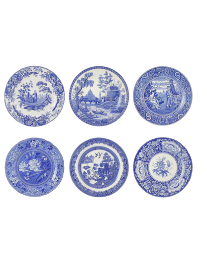 Spode Blue Room Georgian Plates