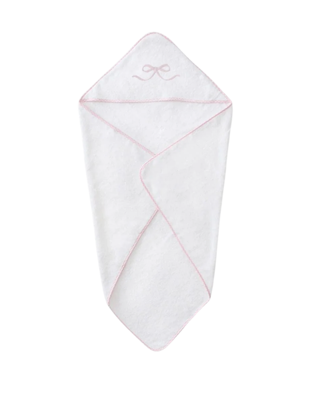 Weezie Baby Hooded Towel - Pink Bow