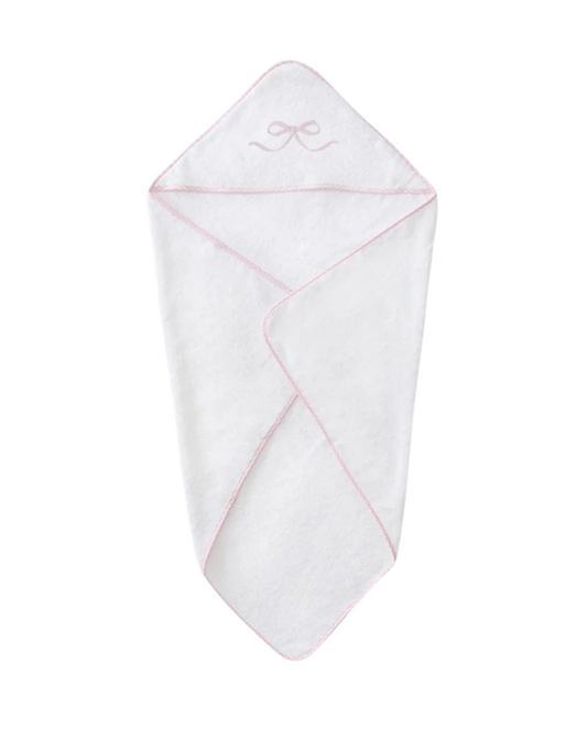 Weezie Baby Hooded Towel - Pink Bow