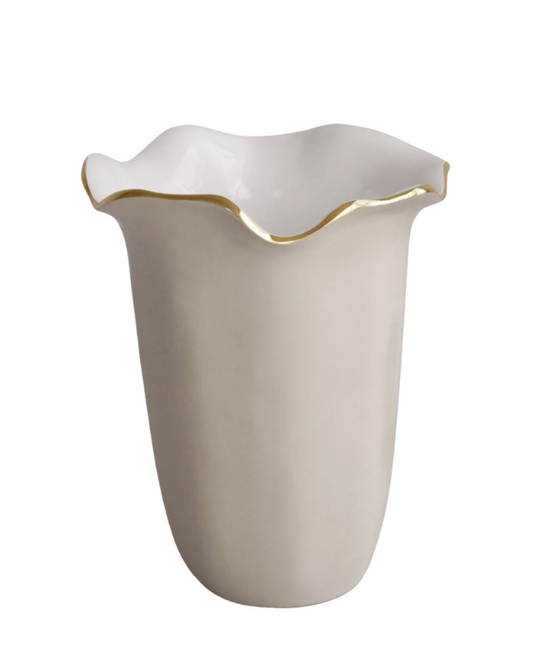 Beatriz Ball Encanto Carola Wine Bucket (Cream and White)