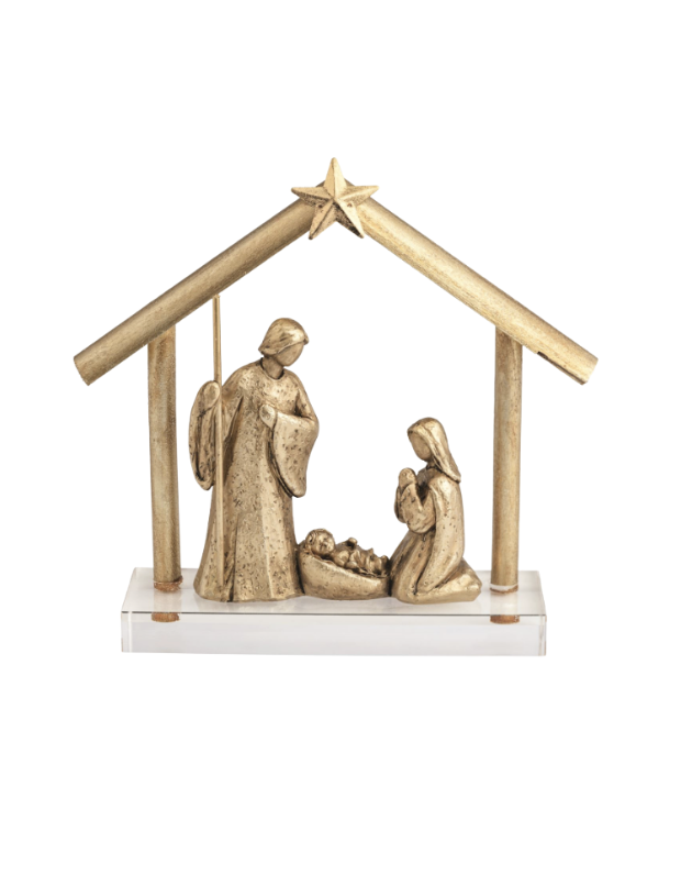 Gold Nativity Display