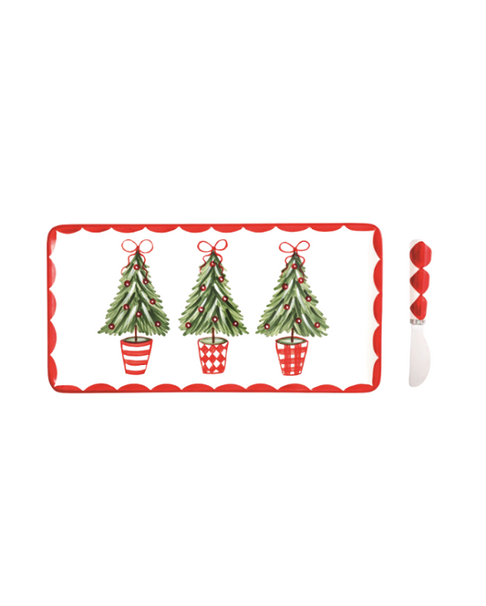 Tree Topiary Tray Set