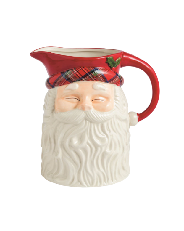 Tartan Santa Pitcher