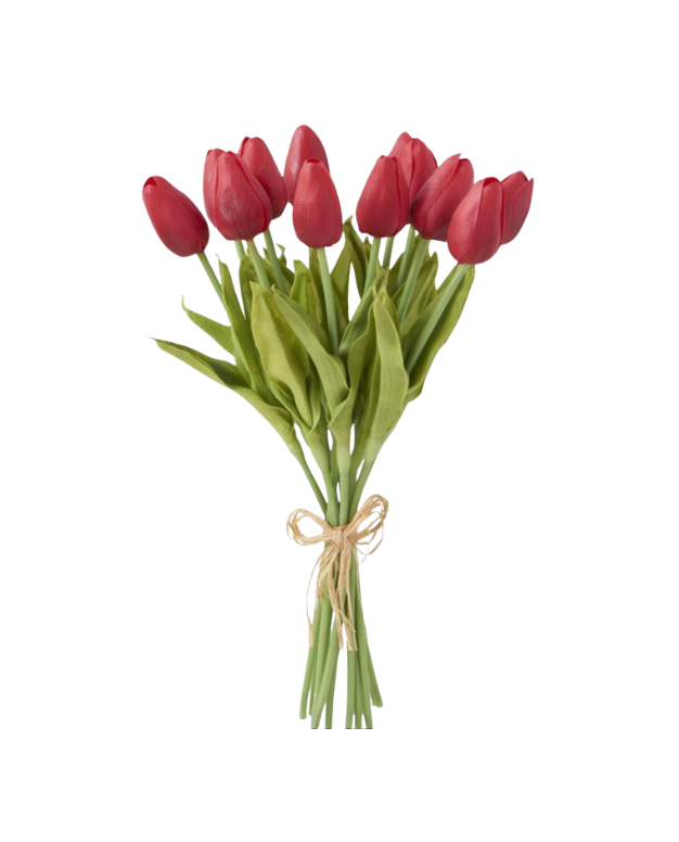 Red Real Touch Mini Tulip Bundle
