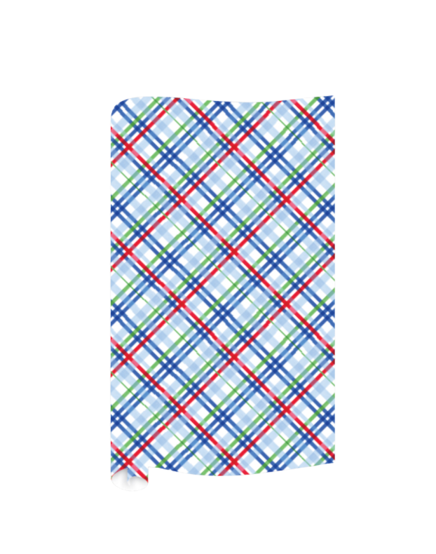 Blue, Red & Green Wrapping Paper