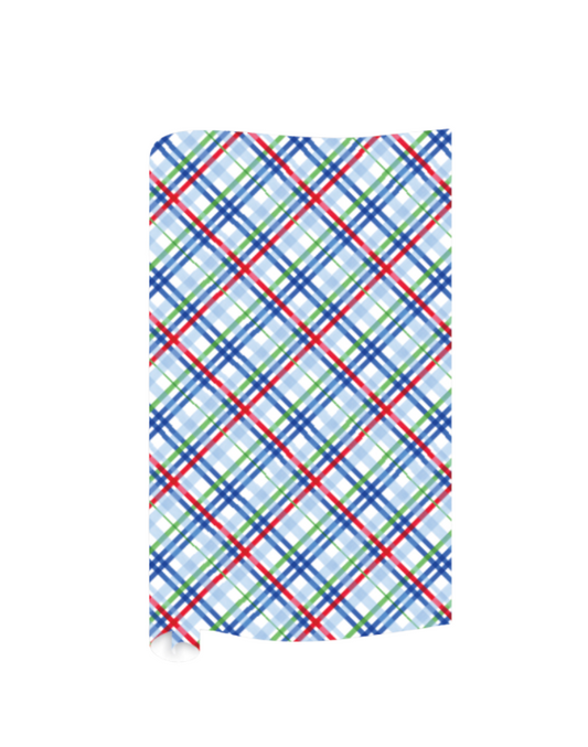 Blue, Red & Green Wrapping Paper