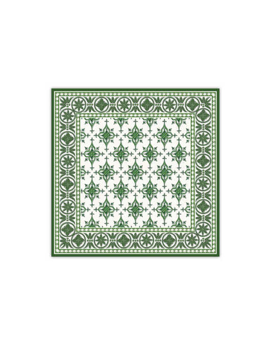 Green Verdigris Fiore Square Placemat