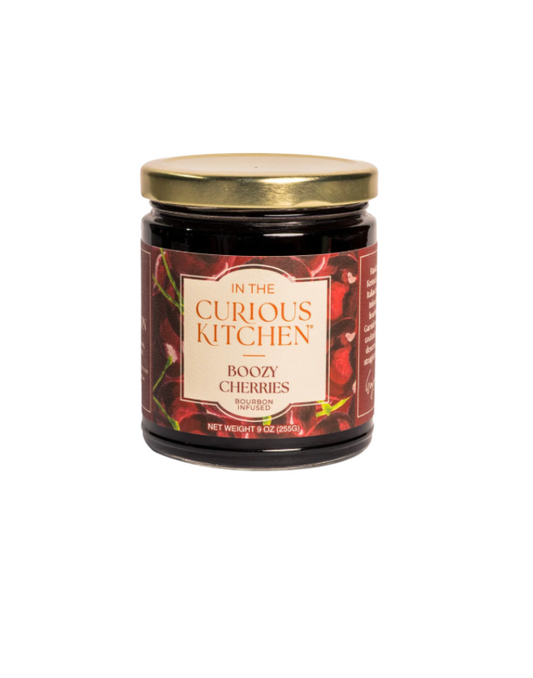 In the Curious Kitchen Boozy Cherries
