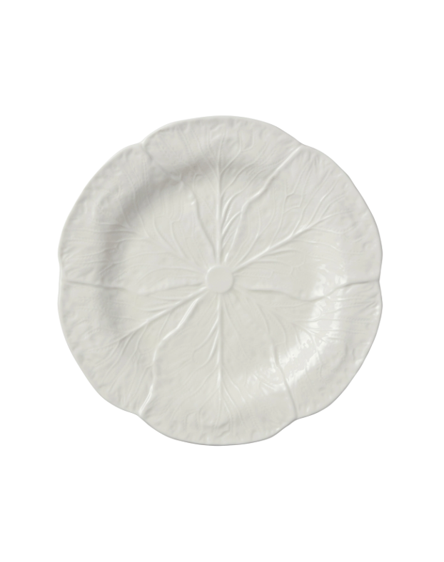 Le Jardin Cabbage Salad Plate - White