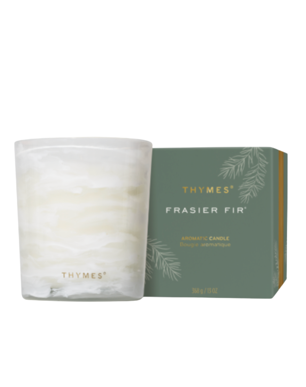 Thymes Frasier Fir Tidings Boxed Candle 13 oz.