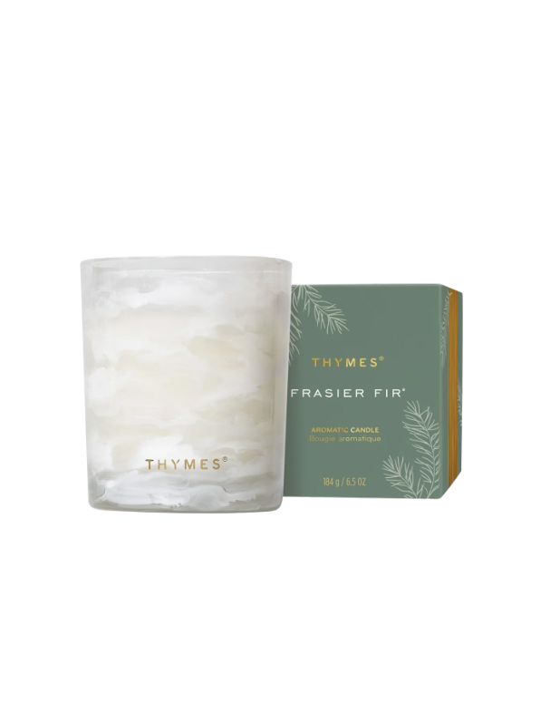 Thymes Frasier Fir Tidings Boxed Candle 6.5oz