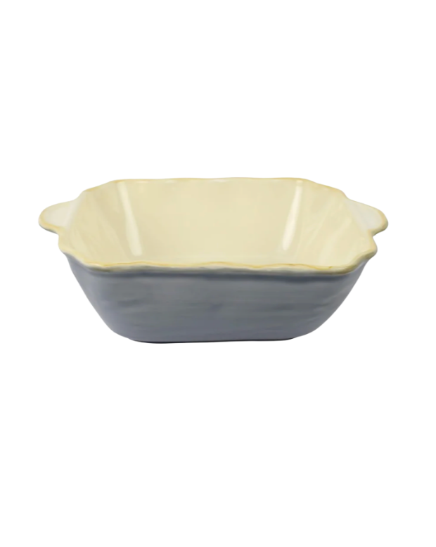 Vietri Italian Bakers Gray Medium Square Baker