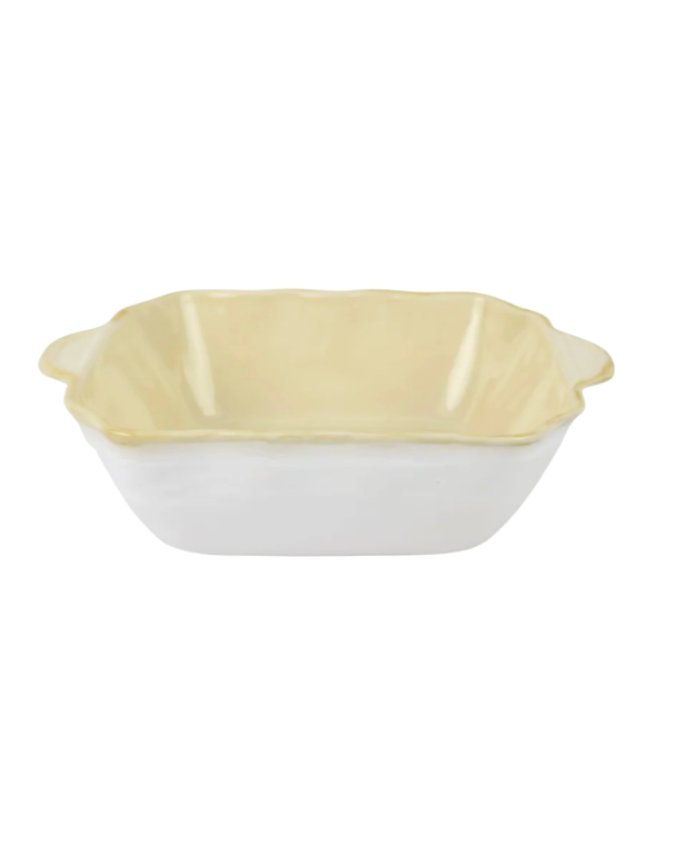 Vietri Italian Bakers White Square Baker