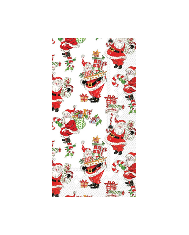 Holly Jolly Santas Guest Towel