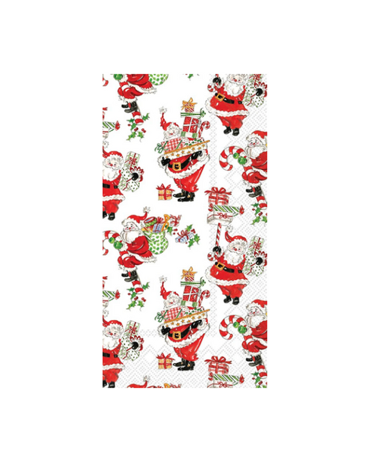 Holly Jolly Santas Guest Towel