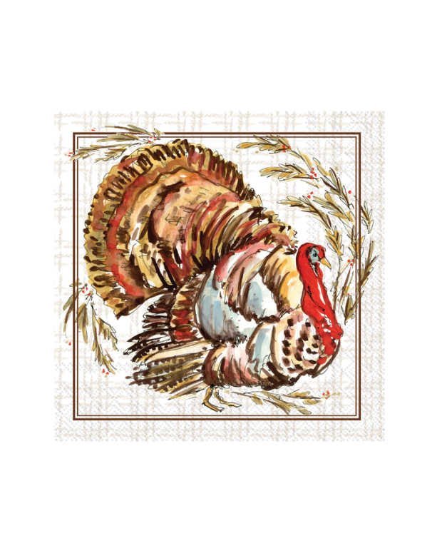 Turkey Collection Cocktail Napkin