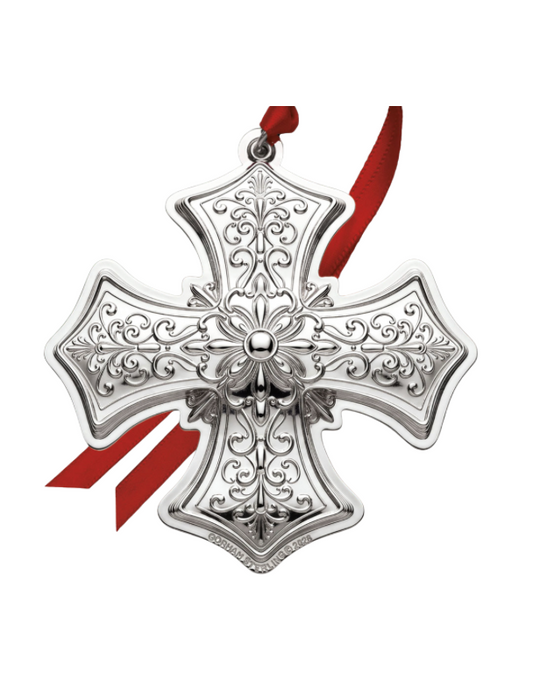 Gorham 2026 Cross Sterling Ornament