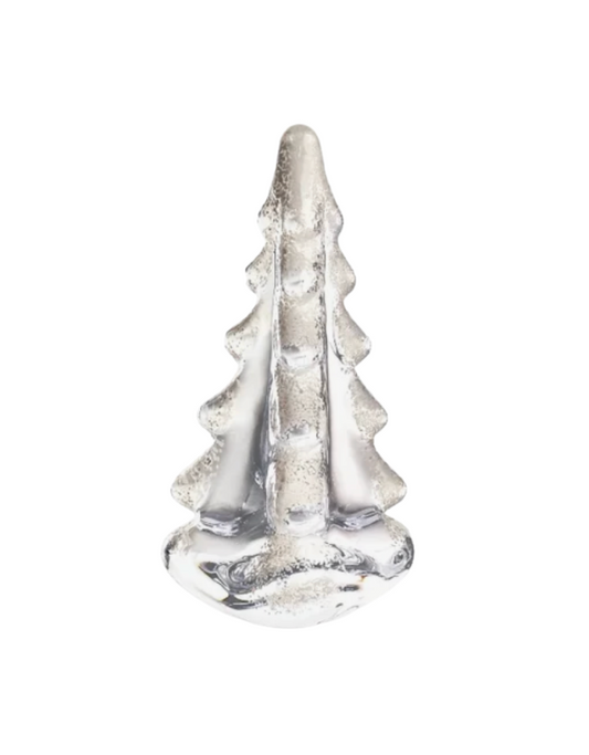 Simon Pearce Snowy Branches Evergreen 4"