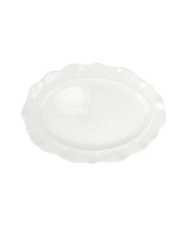 Vietri Giorno White Oval Platter